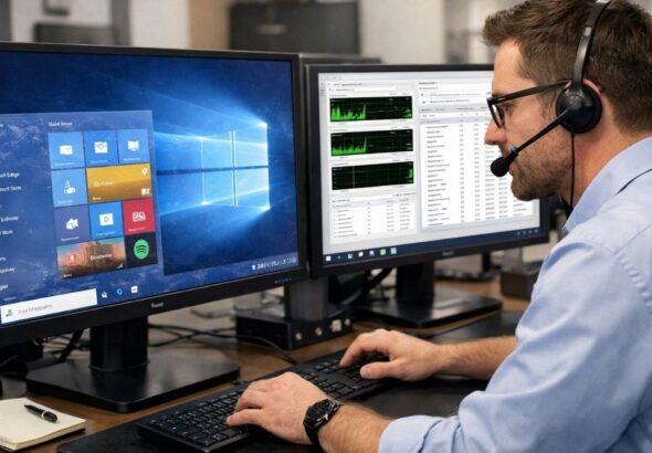 Windows 10 Başlat Menüsü Çalışmıyor Sorunu Nasıl Çözülür? sorunu üzerinde çalışan BT personeli