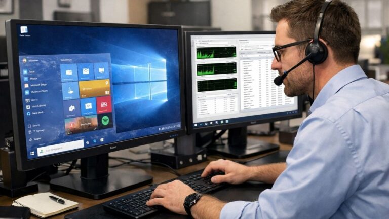 Windows 10 Başlat Menüsü Çalışmıyor Sorunu Nasıl Çözülür? sorunu üzerinde çalışan BT personeli