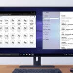 Windows 10 denetim masası yazı tipleri klasörü ve font ayarları ekranı
